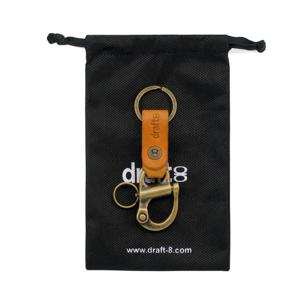Leather Key Fob Kit - Espresso Leather (8-9oz) - Rivet (Black